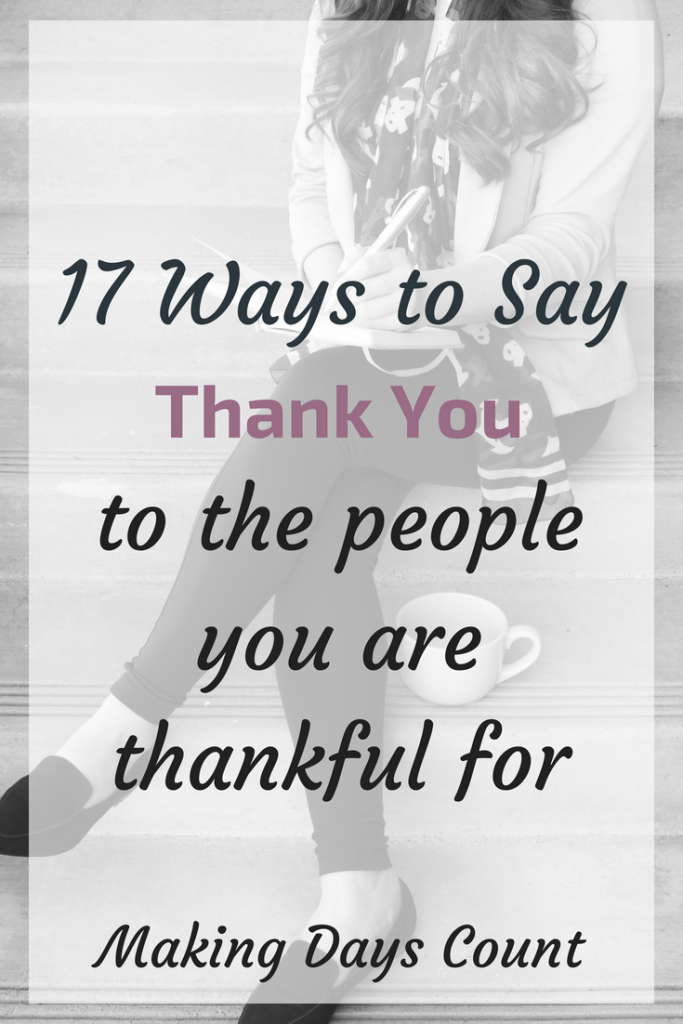 Ways to say thank you