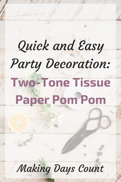 Two-Tone Colour Pom Poms DIY