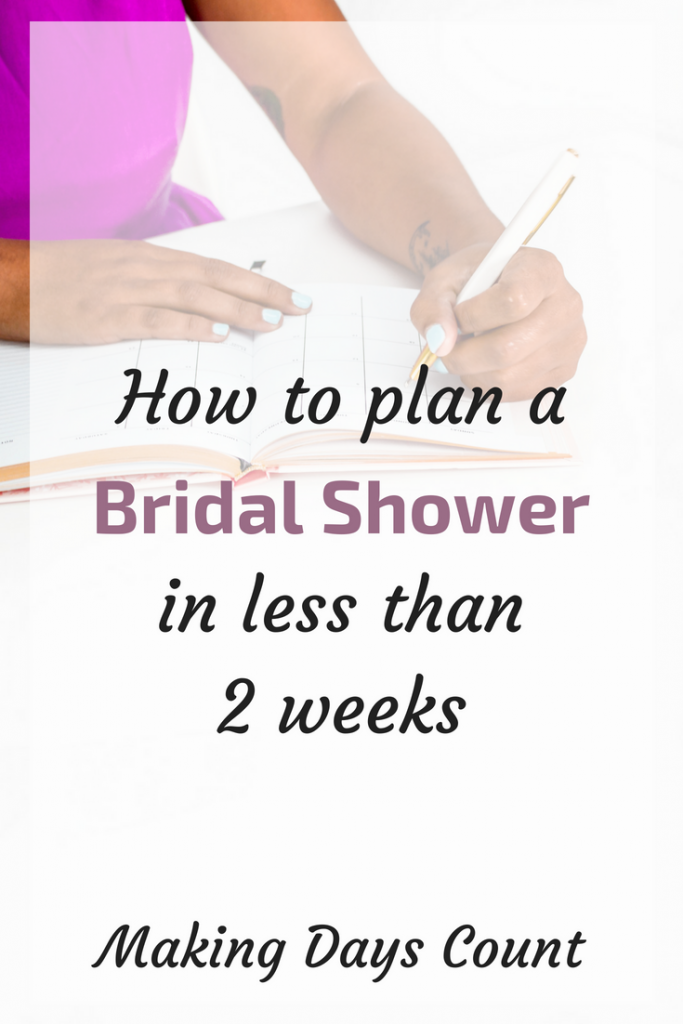 MDC Plan Bridal Shower