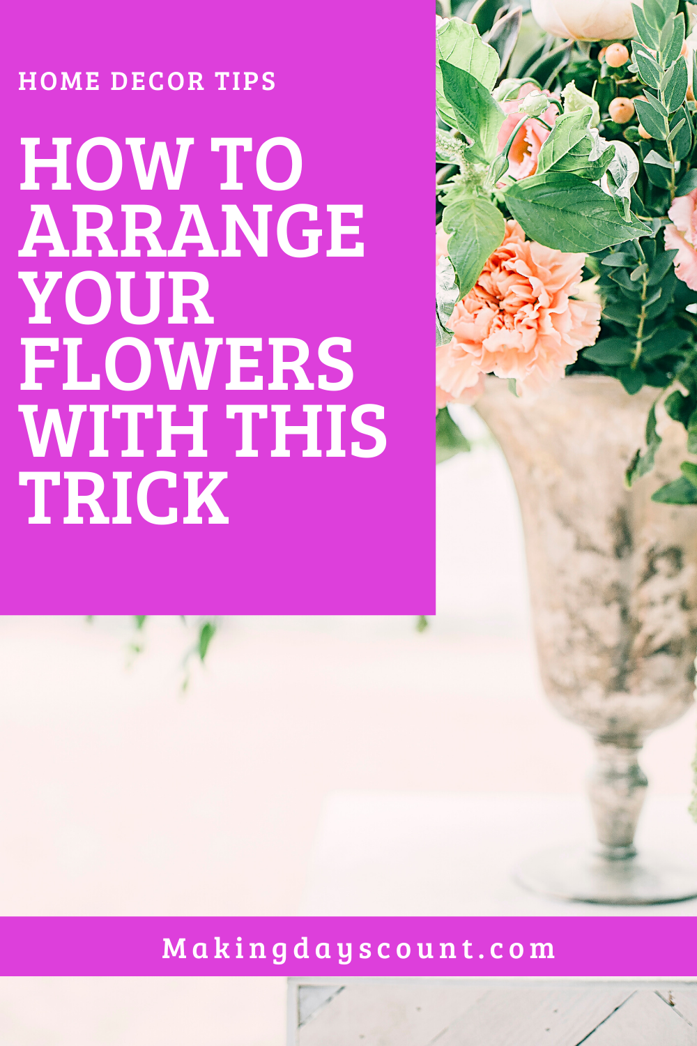 Arranging flowers hack 