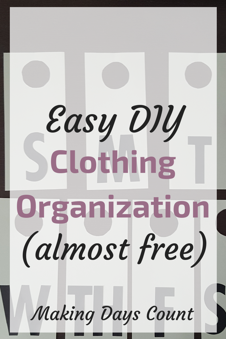 DIY Clothing Organization Label