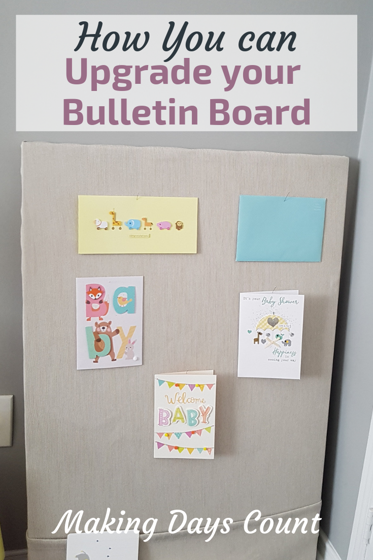 Pin this: Bulletin board diy with linen