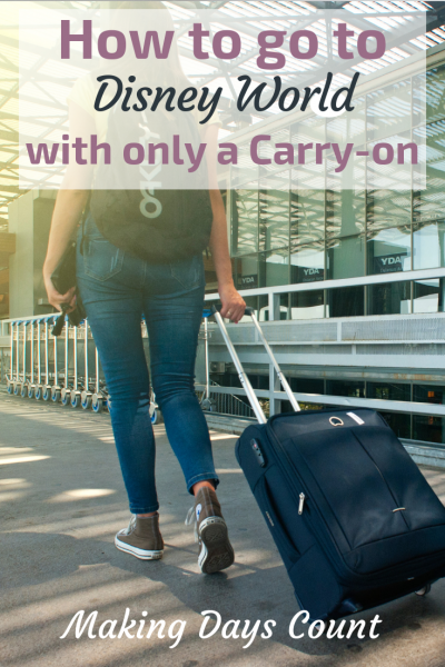 Pin this: Going to Disney World with a carry on. It's totally doable.