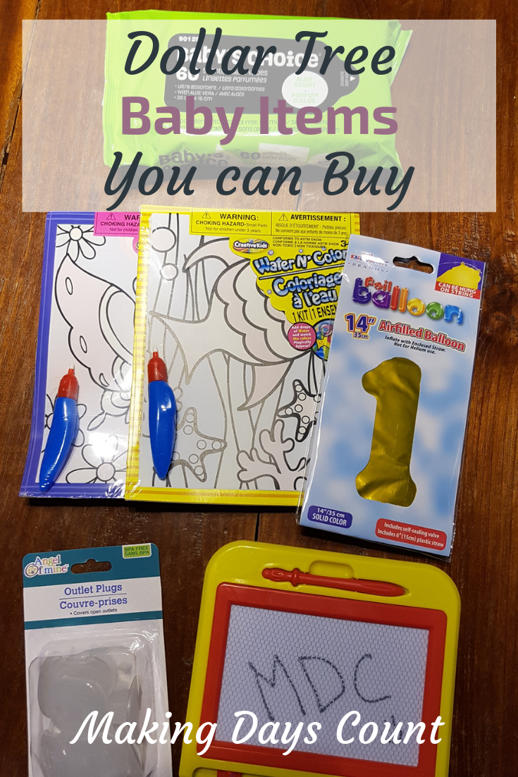 Pin this: Dollar Tree Baby Items