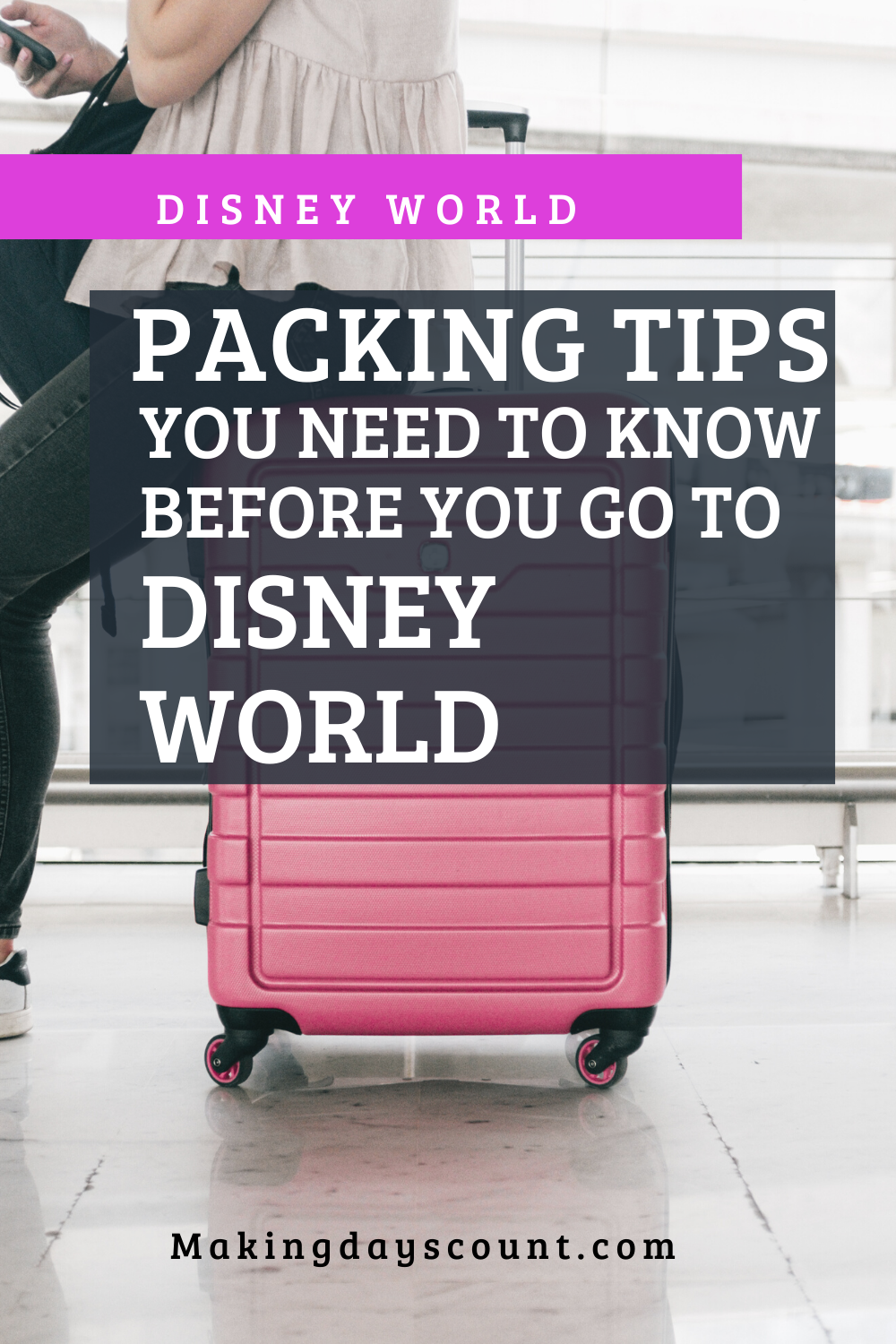 carry on packing to disney 