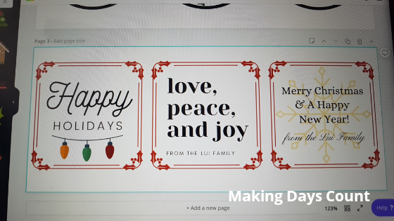 Canva Christmas tags