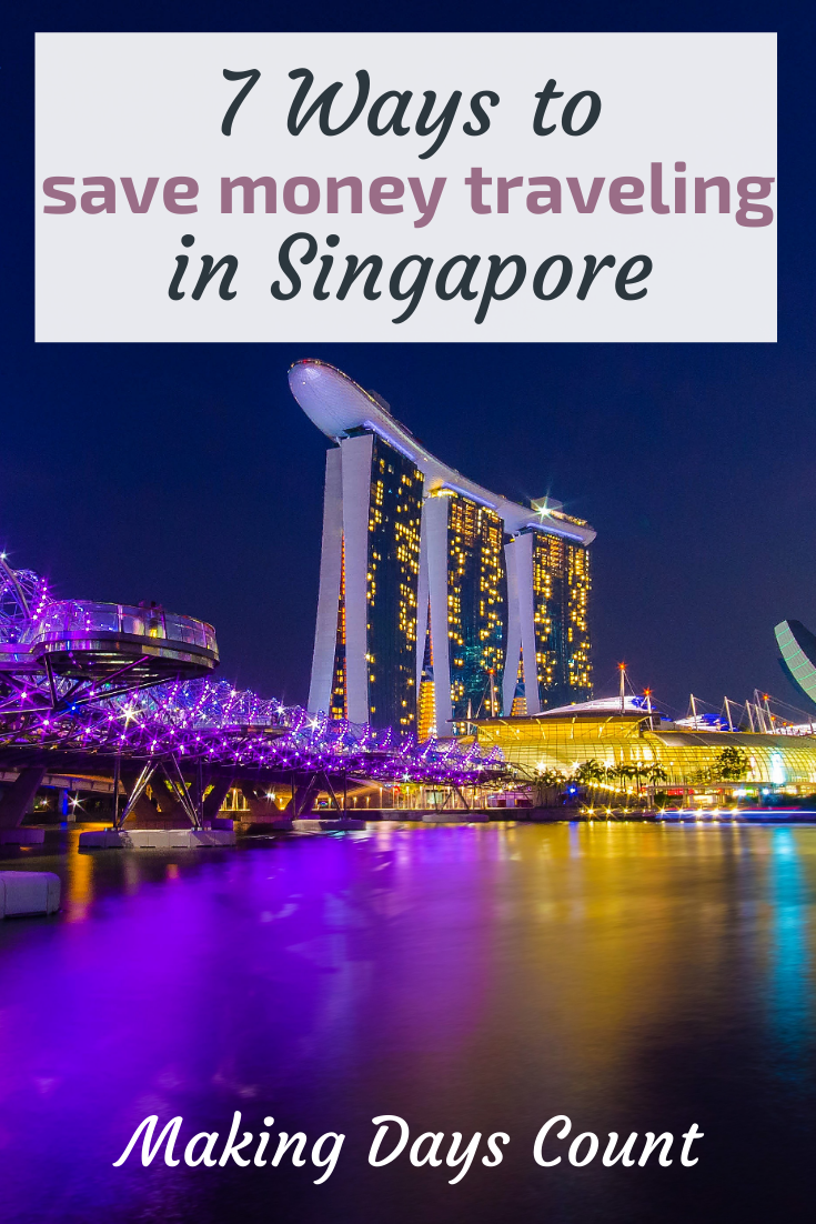 Singapore on a budget pin