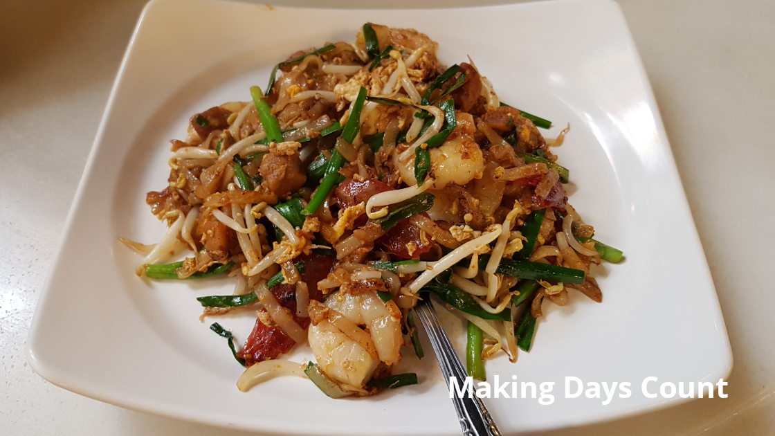 Char Kuey Teow: VIsit Sentosa Island in Singapore with a baby