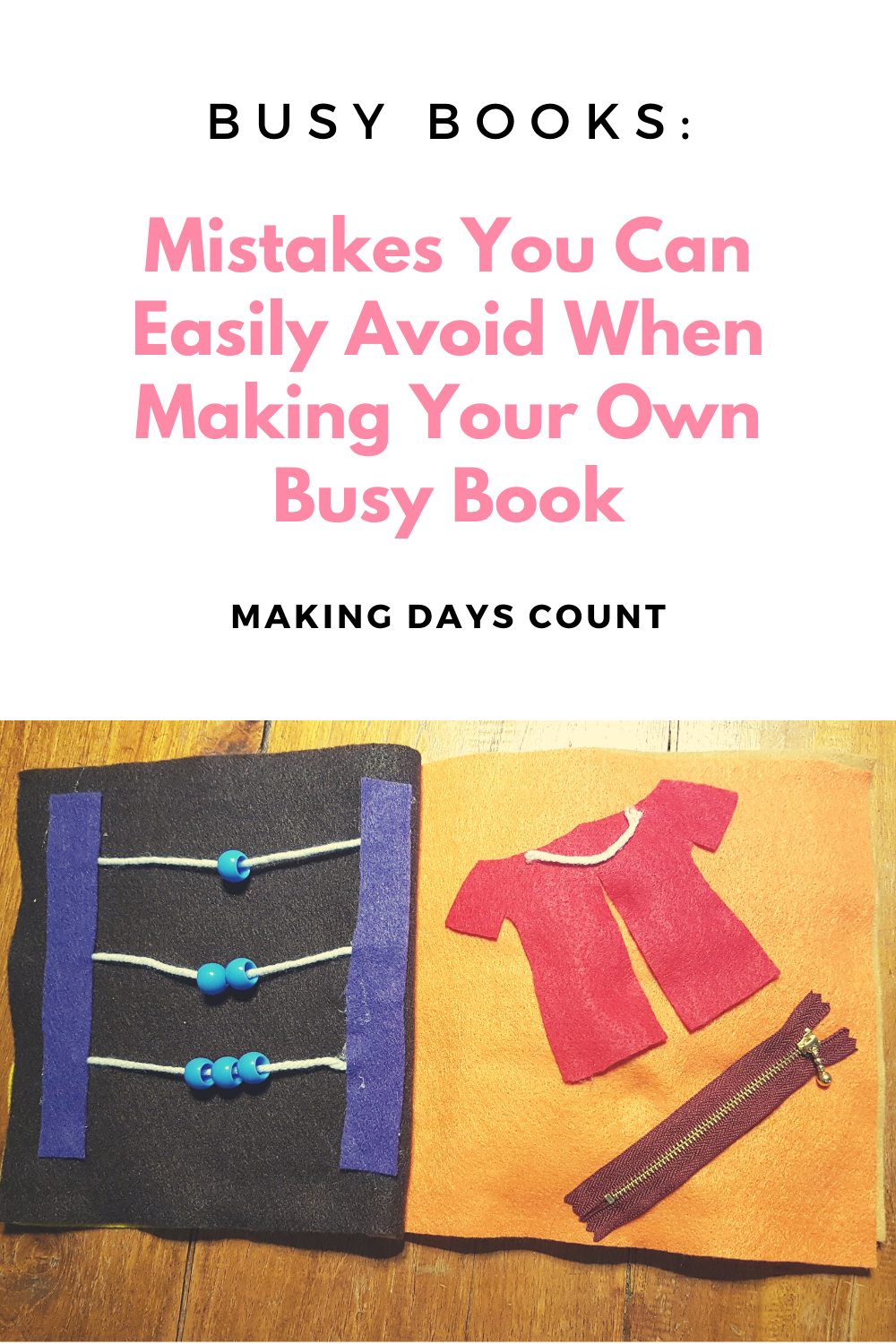 Mistakes to Avoid Making Busy Books