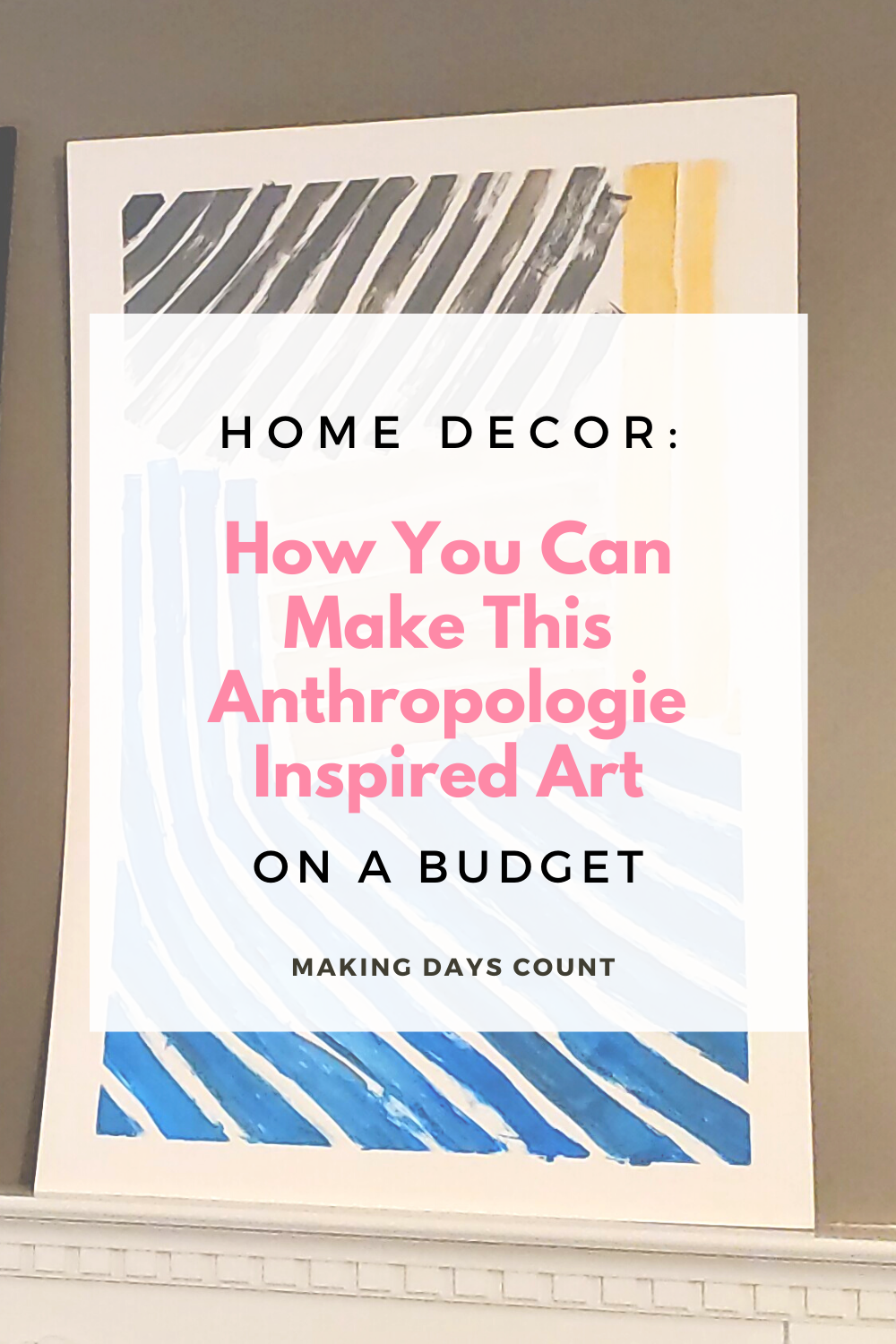 DIY Anthropologie Inspired Wall Art