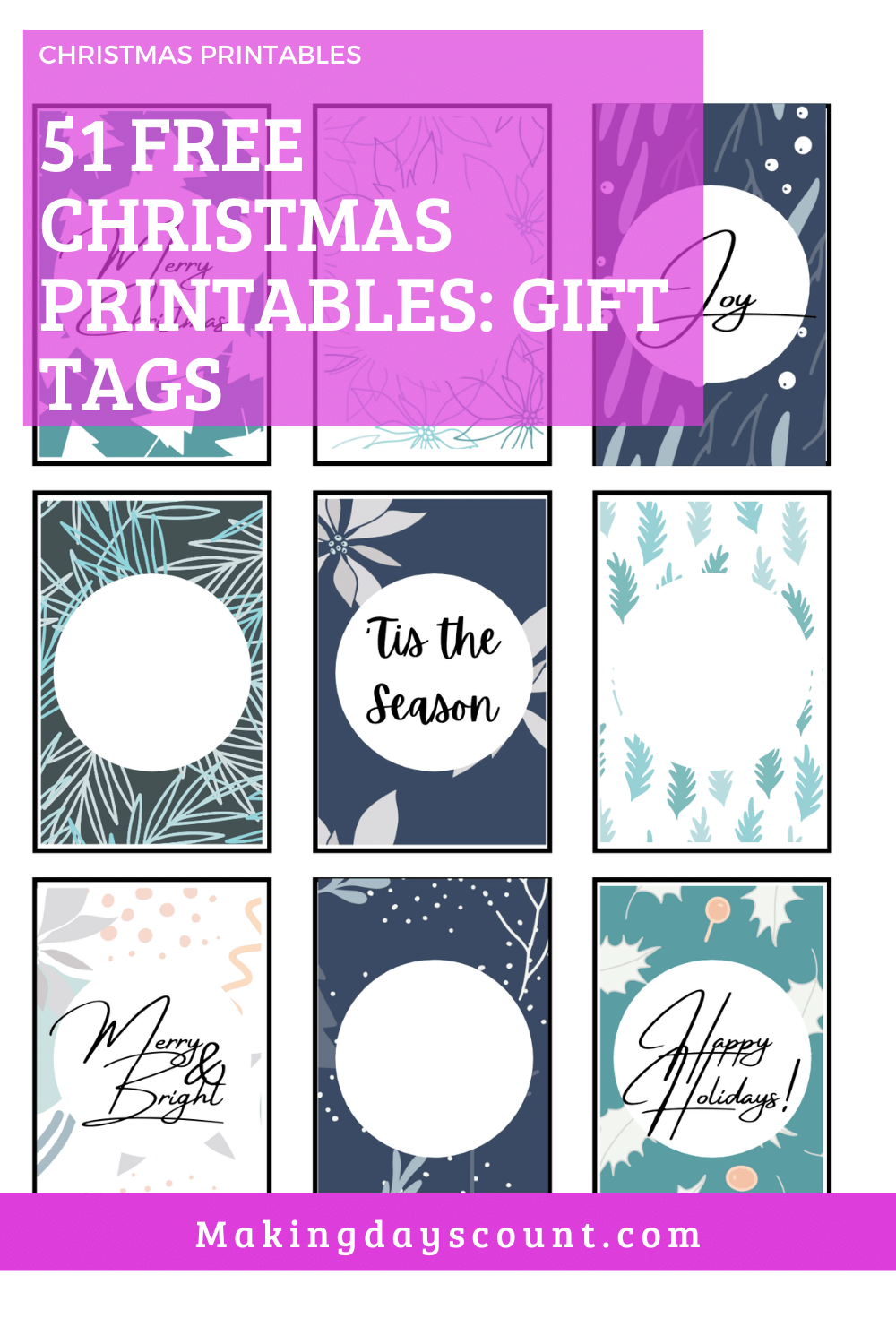 Free Christmas Printables: 51 Gift Tags - Making Days Count